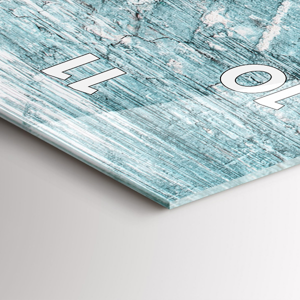 Vertical wall clock Oil texture abstract