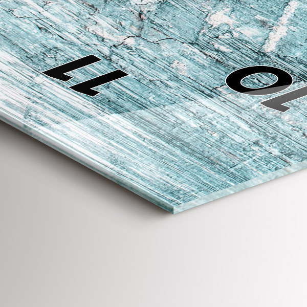 Vertical wall clock Oil texture abstract