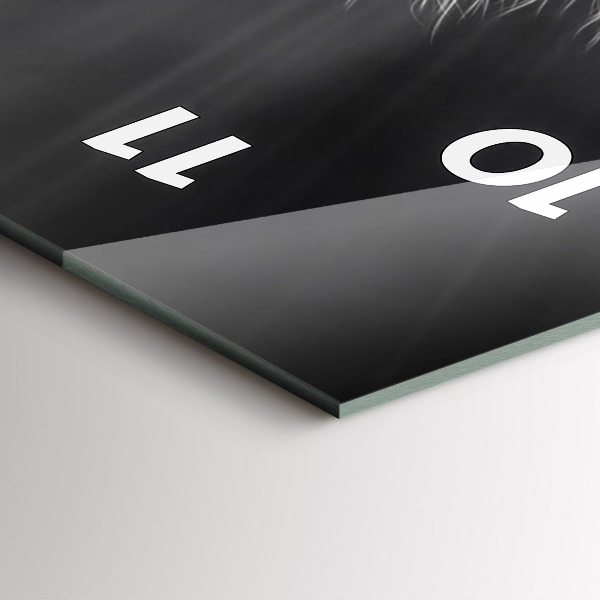 Vertical wall clock Galloping horse