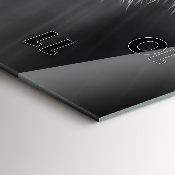 Vertical wall clock Galloping horse