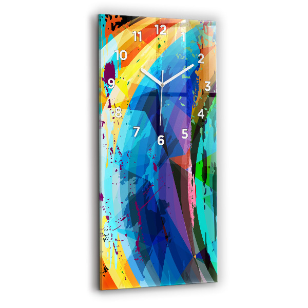 Vertical wall clock Abstract background