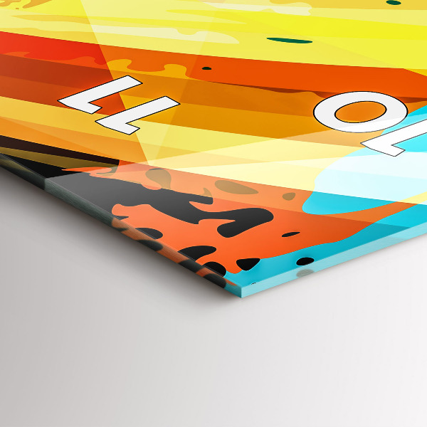 Vertical wall clock Abstract background