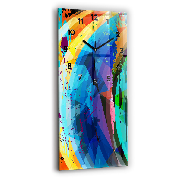 Vertical wall clock Abstract background