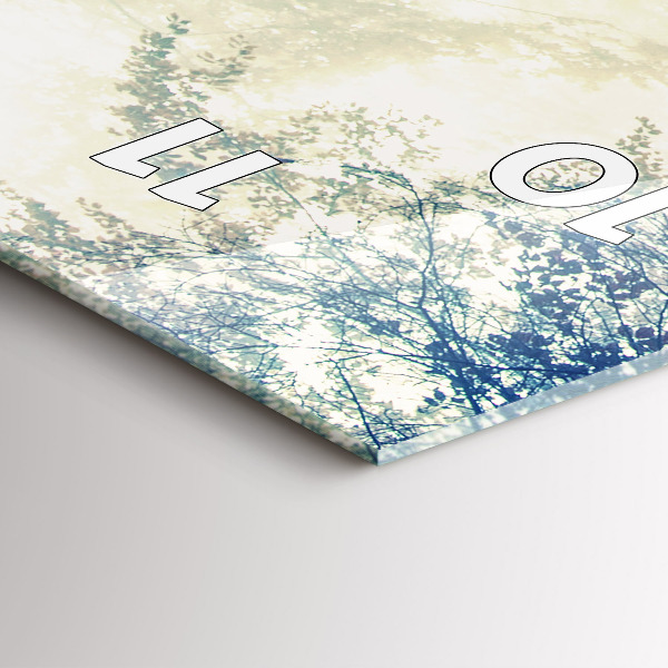 Vertical wall clock Autumn road Forest Fog