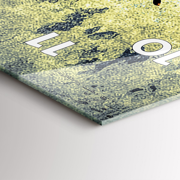 Vertical wall clock Butterfly vintage style