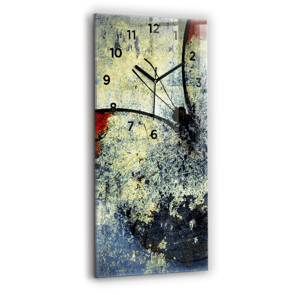 Vertical wall clock Butterfly vintage style