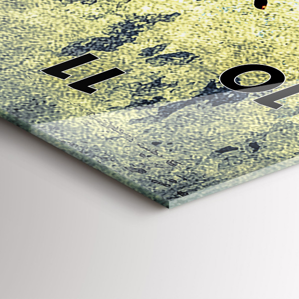 Vertical wall clock Butterfly vintage style