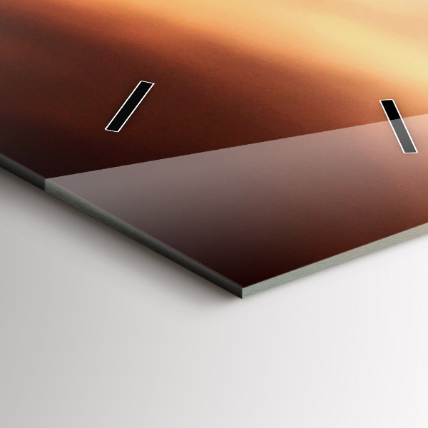 Vertical wall clock A shell on the beach