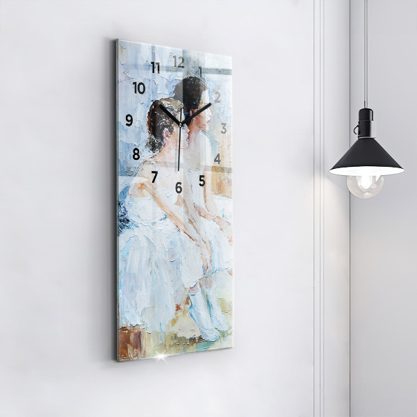 Vertical wall clock Young ballerinas