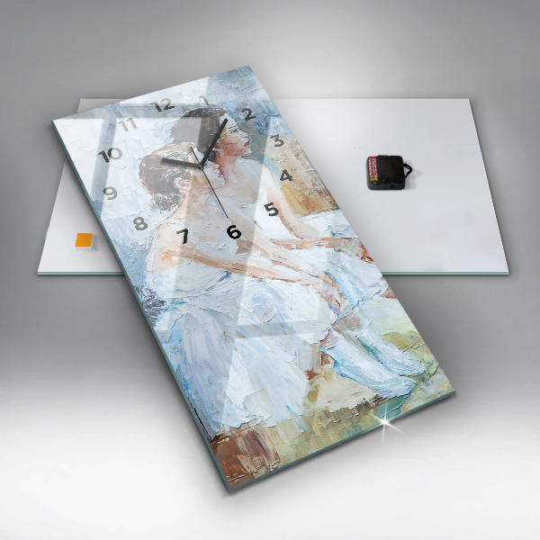 Vertical wall clock Young ballerinas