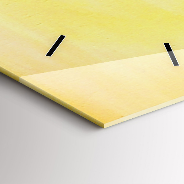 Vertical wall clock Cranes at sunset