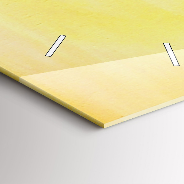 Vertical wall clock Cranes at sunset