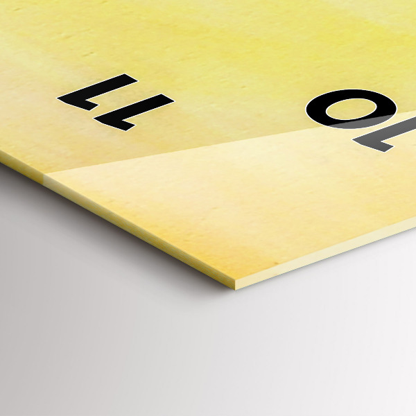 Vertical wall clock Cranes at sunset