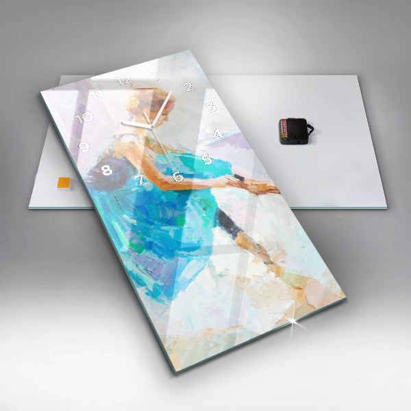 Vertical wall clock Preparing the ballerina