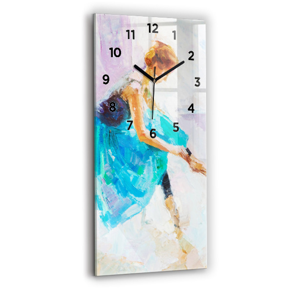 Vertical wall clock Preparing the ballerina