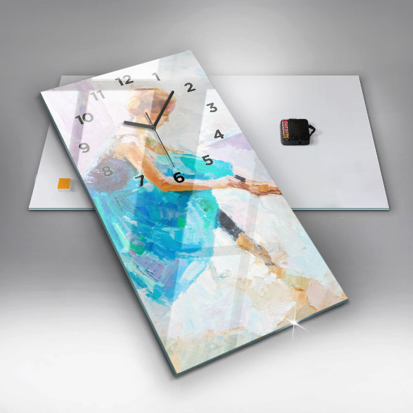 Vertical wall clock Preparing the ballerina
