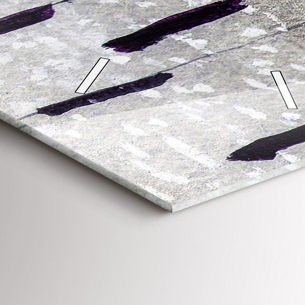 Vertical wall clock Cranes in the reeds