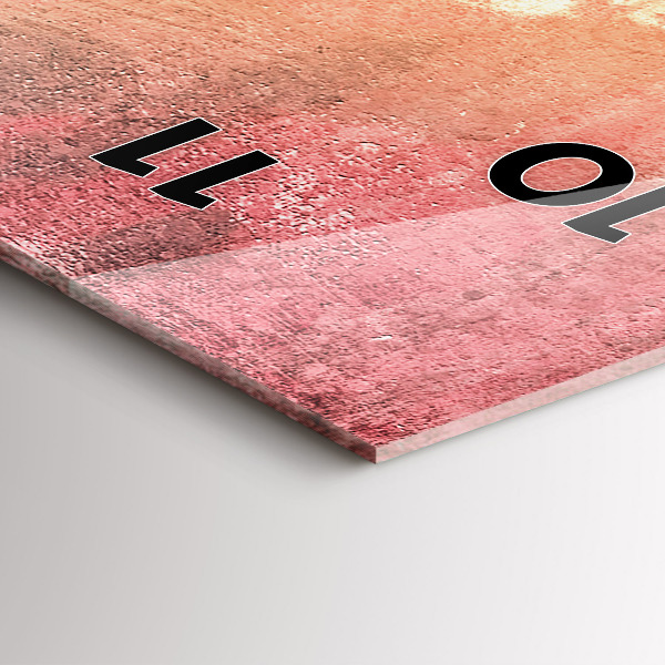 Vertical wall clock Young couple in love