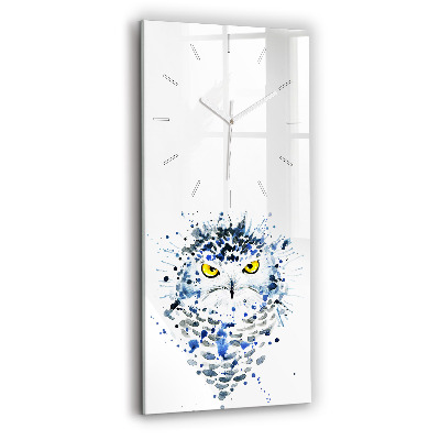 Vertical wall clock Owl look