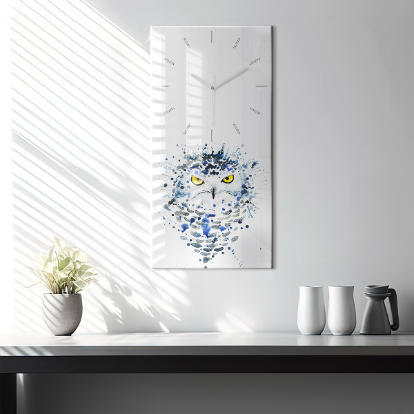 Vertical wall clock Owl look