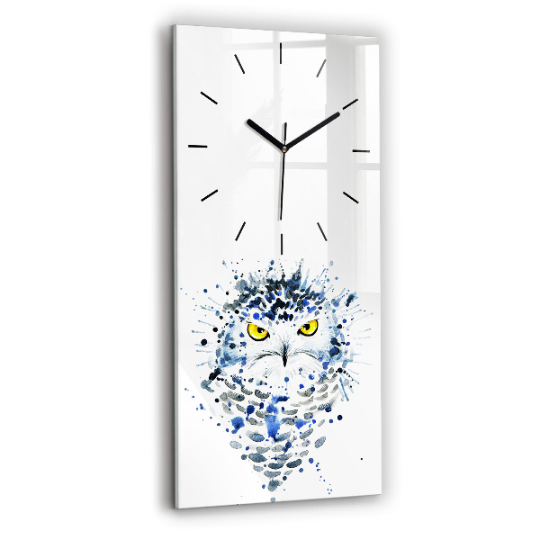 Vertical wall clock Owl look