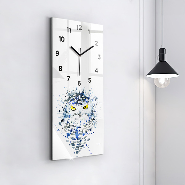 Vertical wall clock Owl look