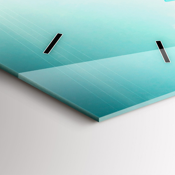 Vertical wall clock Car with surfboard