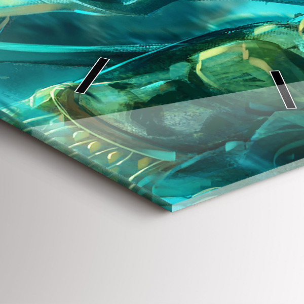 Vertical wall clock Children in the forest