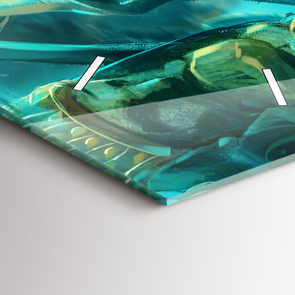 Vertical wall clock Children in the forest