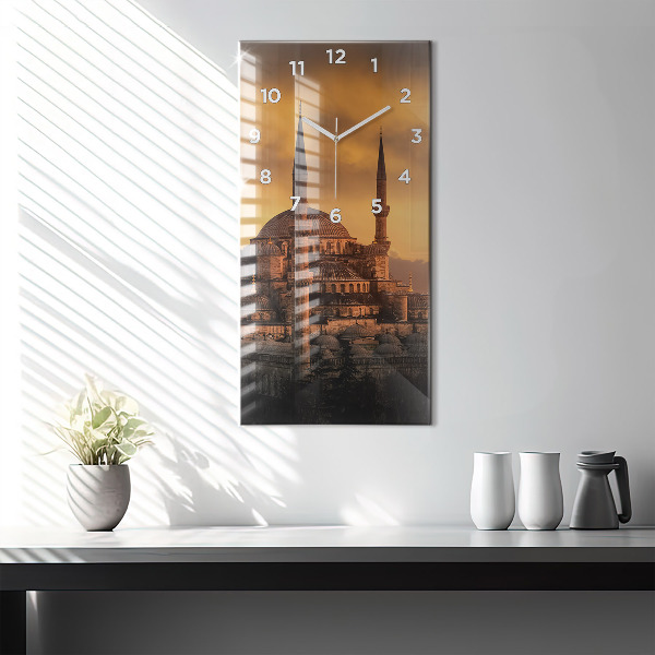 Vertical wall clock Mosque in Istanbul
