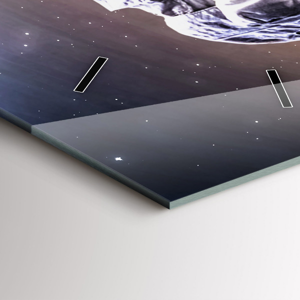 Vertical wall clock Astronaut in space