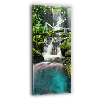 Vertical wall clock Waterfall Thailand