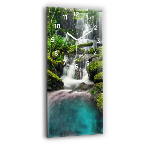 Vertical wall clock Waterfall Thailand