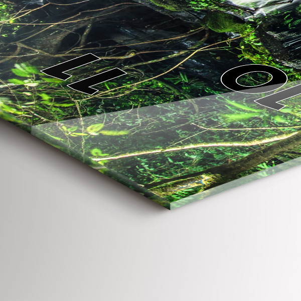 Vertical wall clock Waterfall Thailand