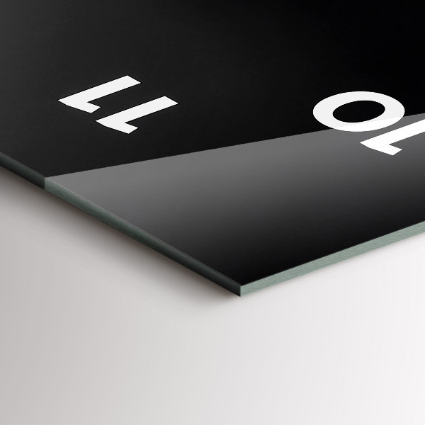 Vertical wall clock Orchid flower on the water