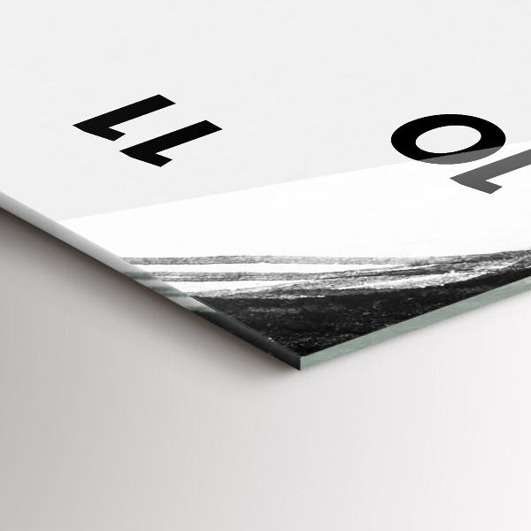 Vertical wall clock Portrait of a woman