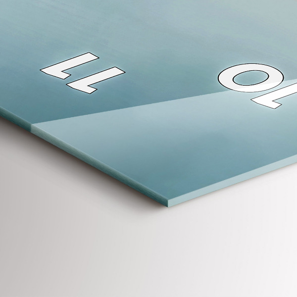 Vertical wall clock Surreal Flamingo