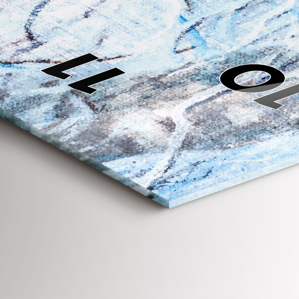 Vertical wall clock Wolves in the forest