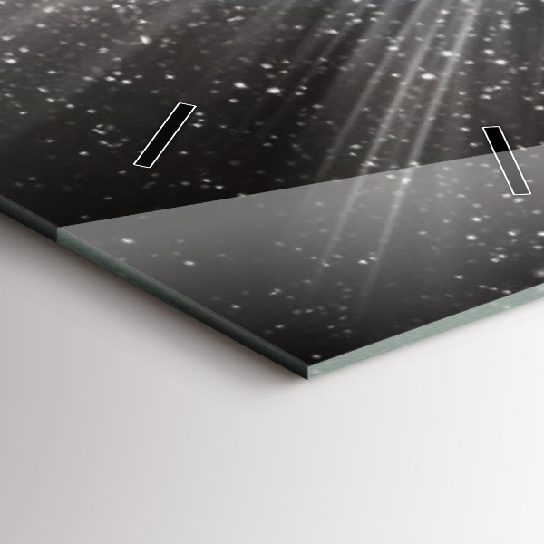 Vertical wall clock Earth Moon Sun