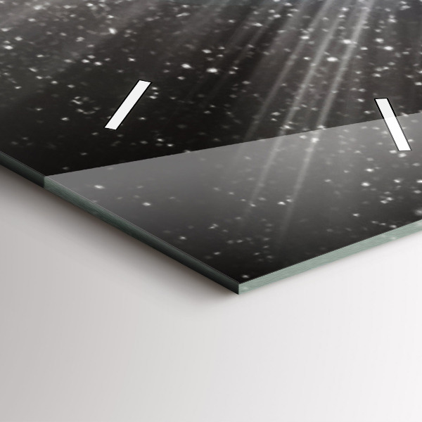 Vertical wall clock Earth Moon Sun