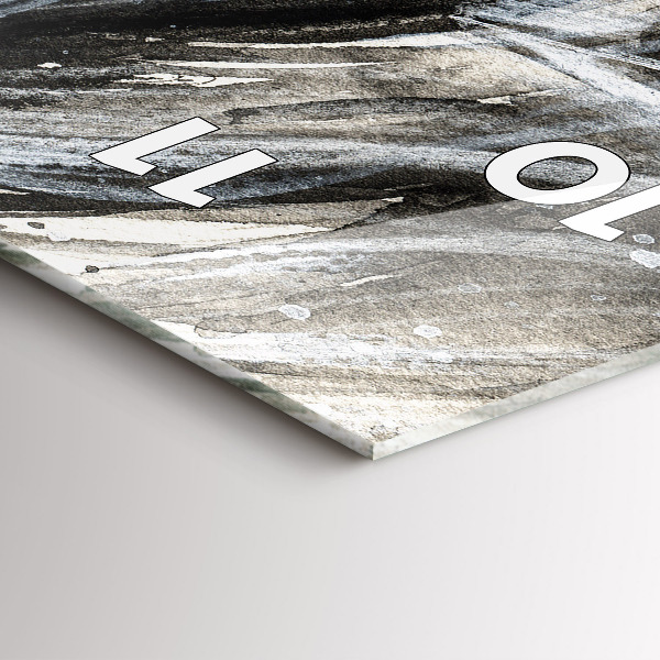 Vertical wall clock Painted portrait