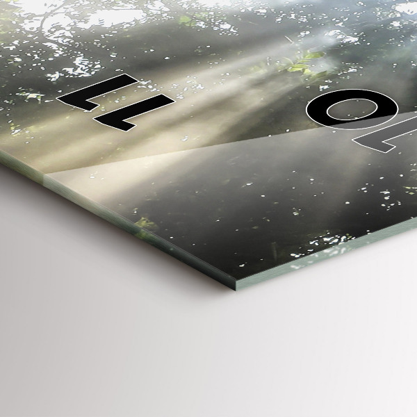 Vertical wall clock Elephant in the jungle