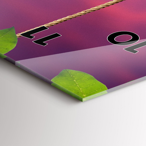 Vertical wall clock Birdhouse