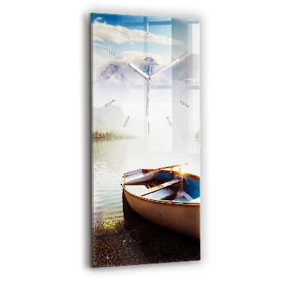 Vertical wall clock Lake view