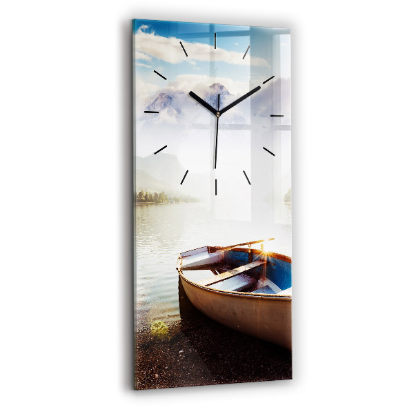 Vertical wall clock Lake view