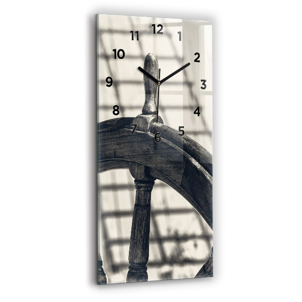 Vertical wall clock Ancient ship