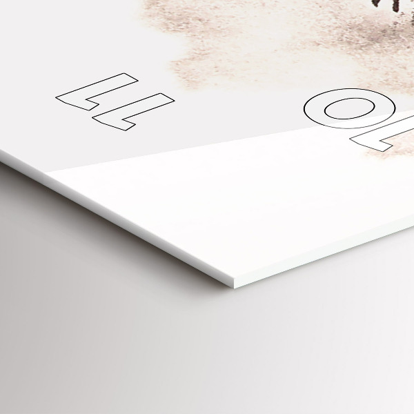 Vertical wall clock Galloping horses