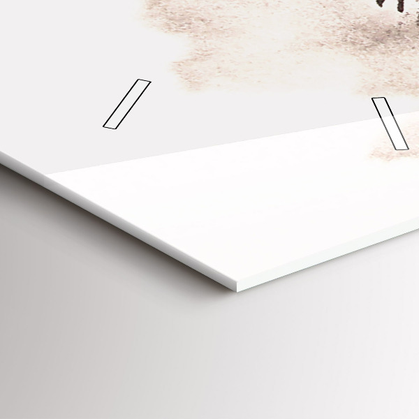 Vertical wall clock Galloping horses