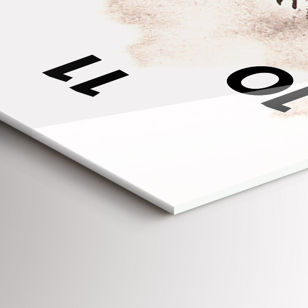 Vertical wall clock Galloping horses