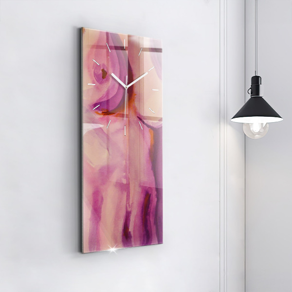 Vertical wall clock Painting Women